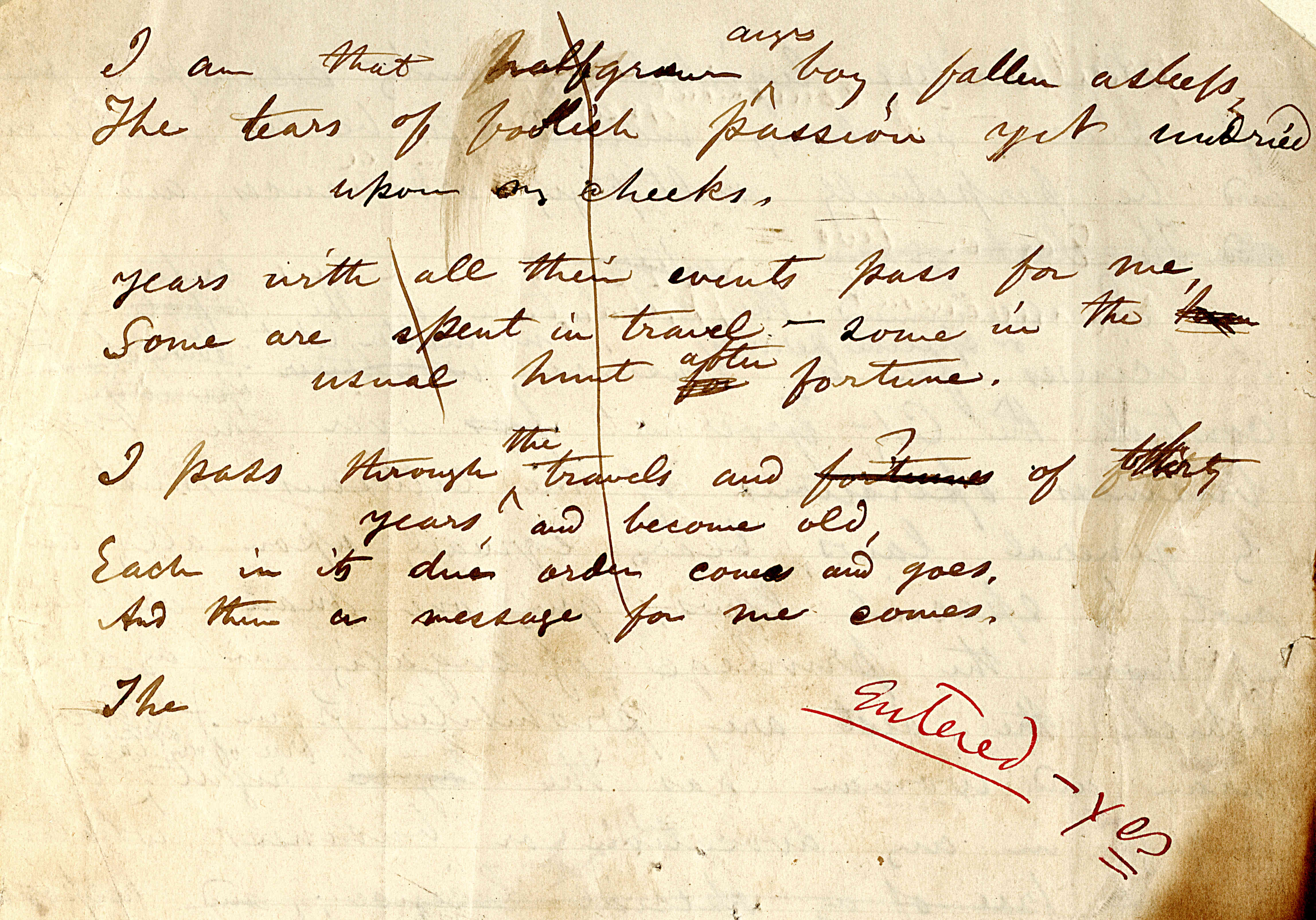 From "I am that halfgrown angry boy" (MS q 25), David M. Rubenstein Rare
                     Book & Manuscript Library, Duke University.